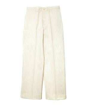 Pinstripe Wide Leg Jeans