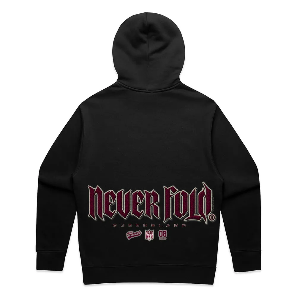 QLD Maroons Oversize Print Relax Hoodie