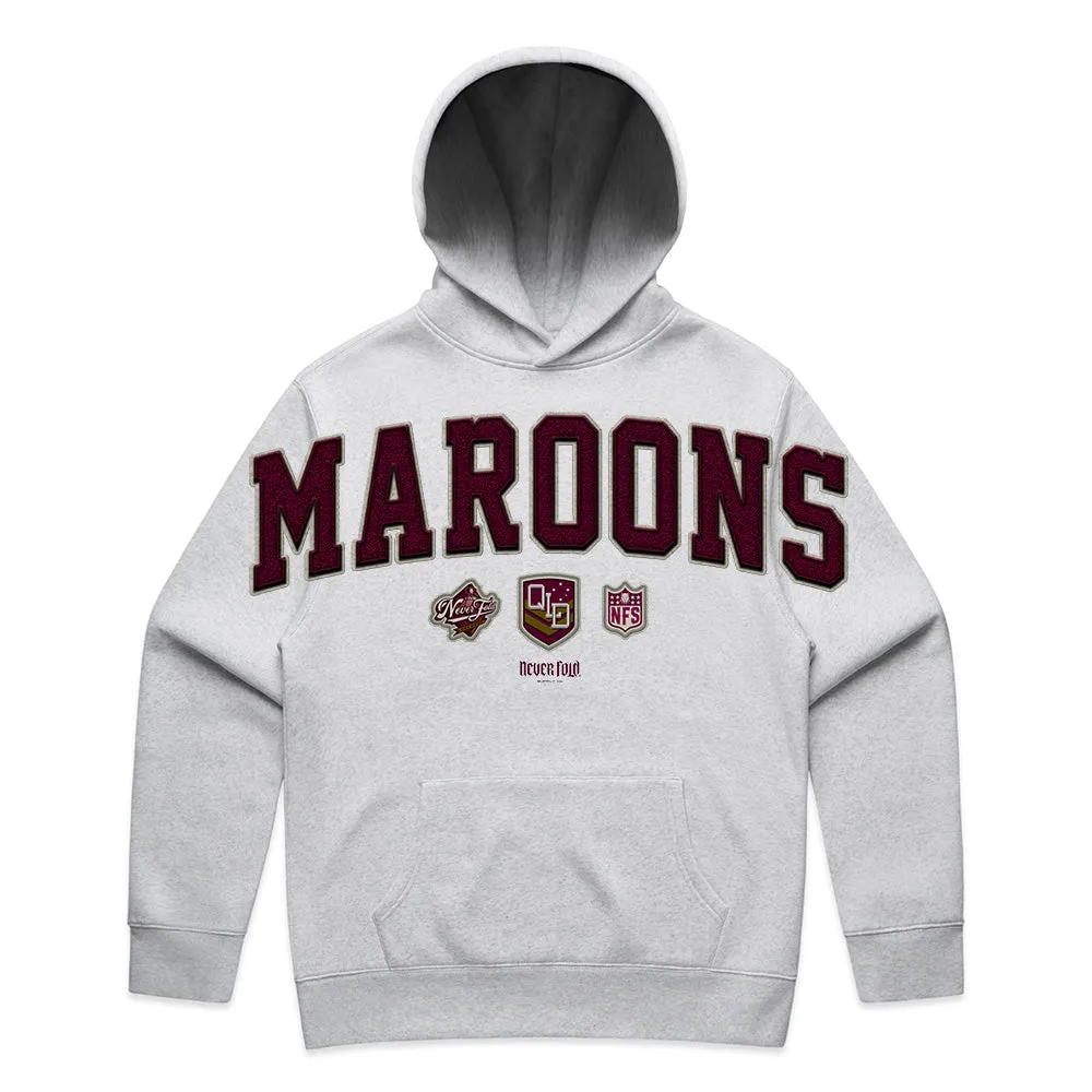 QLD Maroons Oversize Print Relax Hoodie