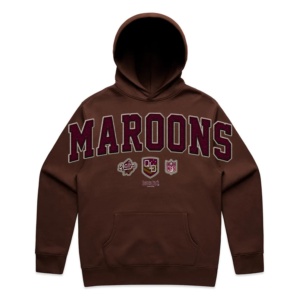 QLD Maroons Oversize Print Relax Hoodie