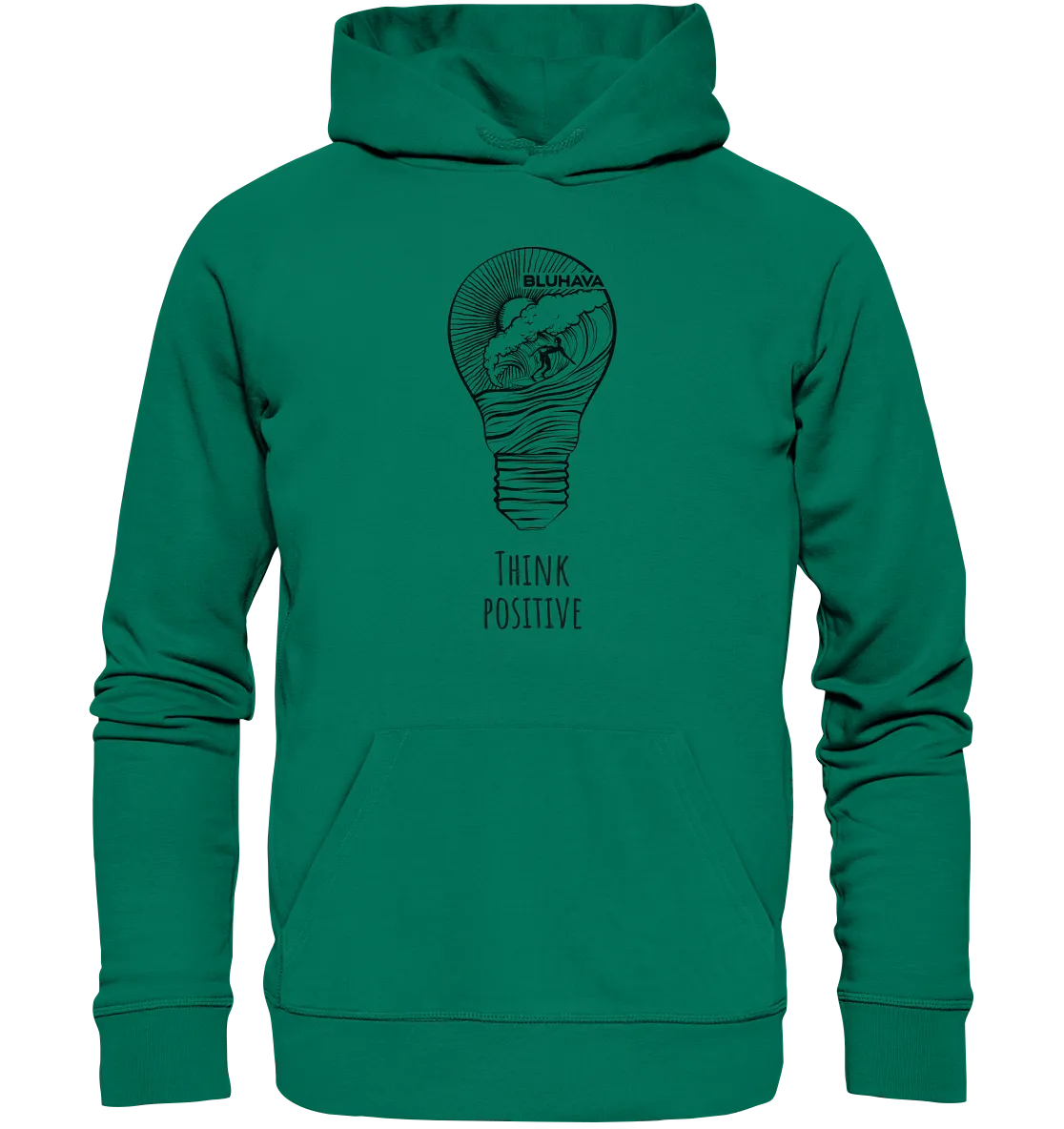 "Think Positive Surfer" - Unisex Premium Organic Hoodie