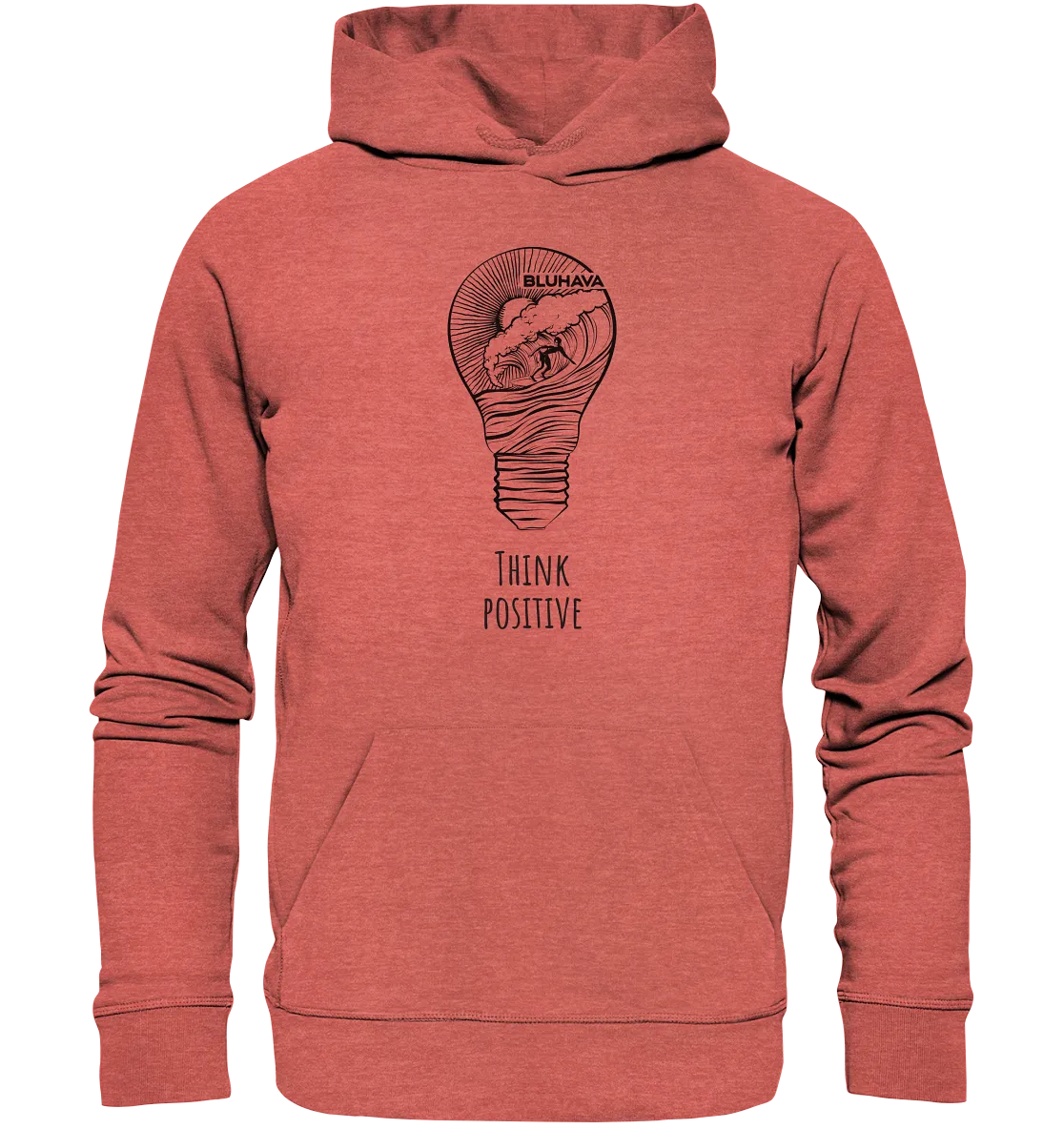 "Think Positive Surfer" - Unisex Premium Organic Hoodie