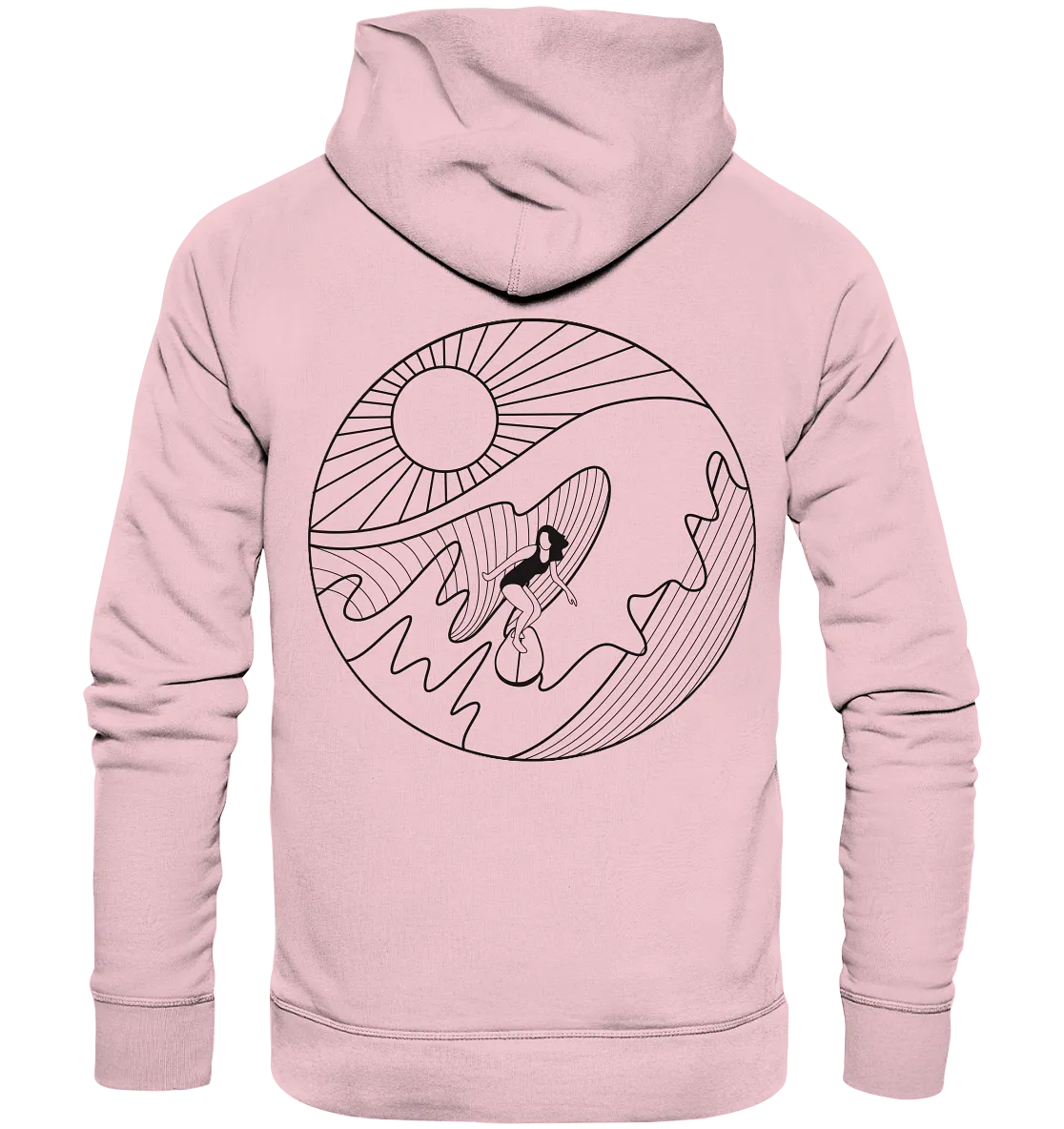 "Wavin Moment Backtail" - Unisex Premium Organic Hoodie