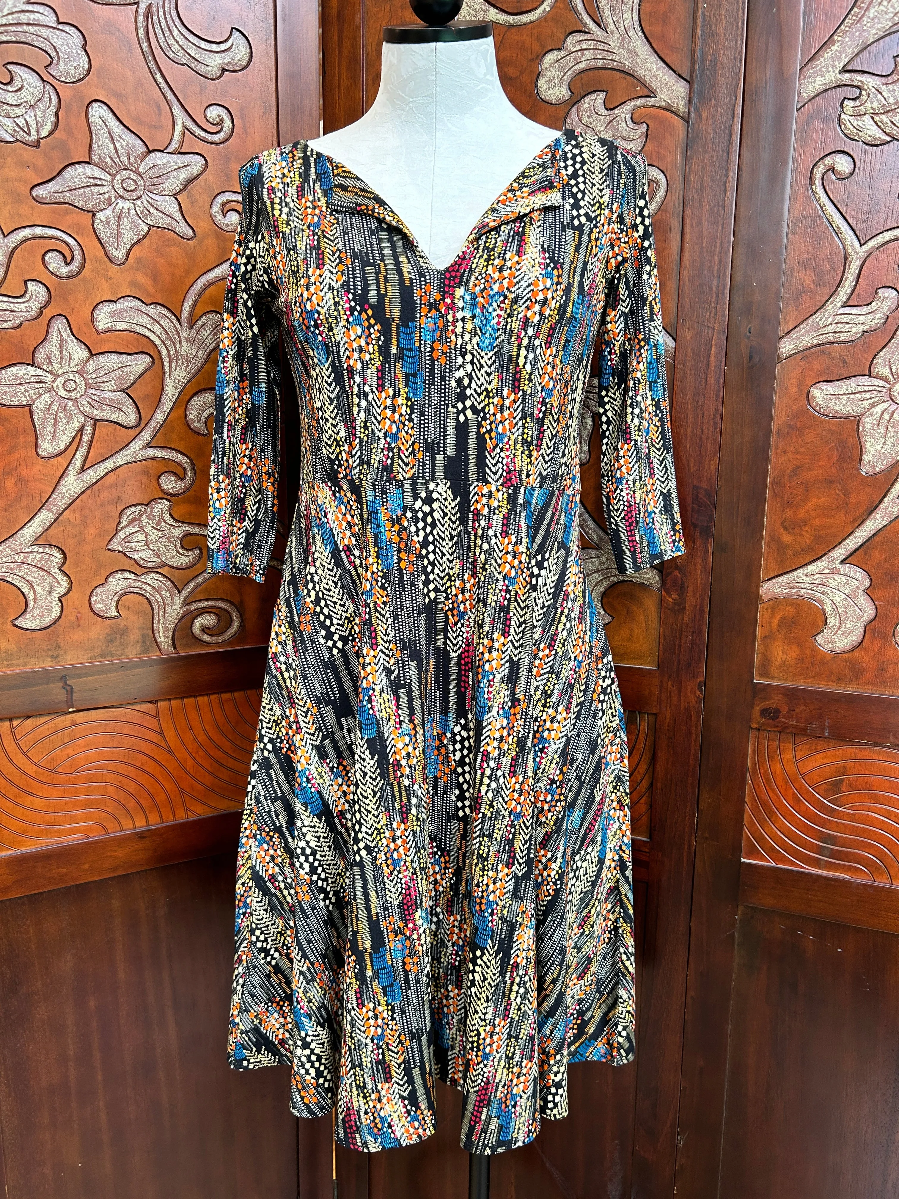 Salaam Annie dress, 3/4 sleeve (2 prints)