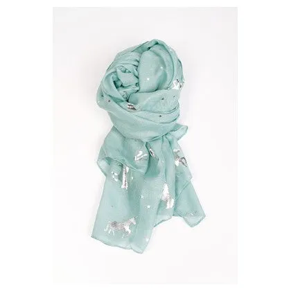 Scarf / Shawl - Silver Horse