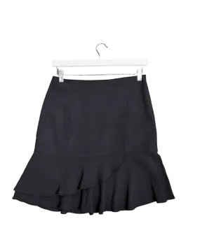 Size 10 - Vintage Scanlan Theodore Black Knee Length Skirt