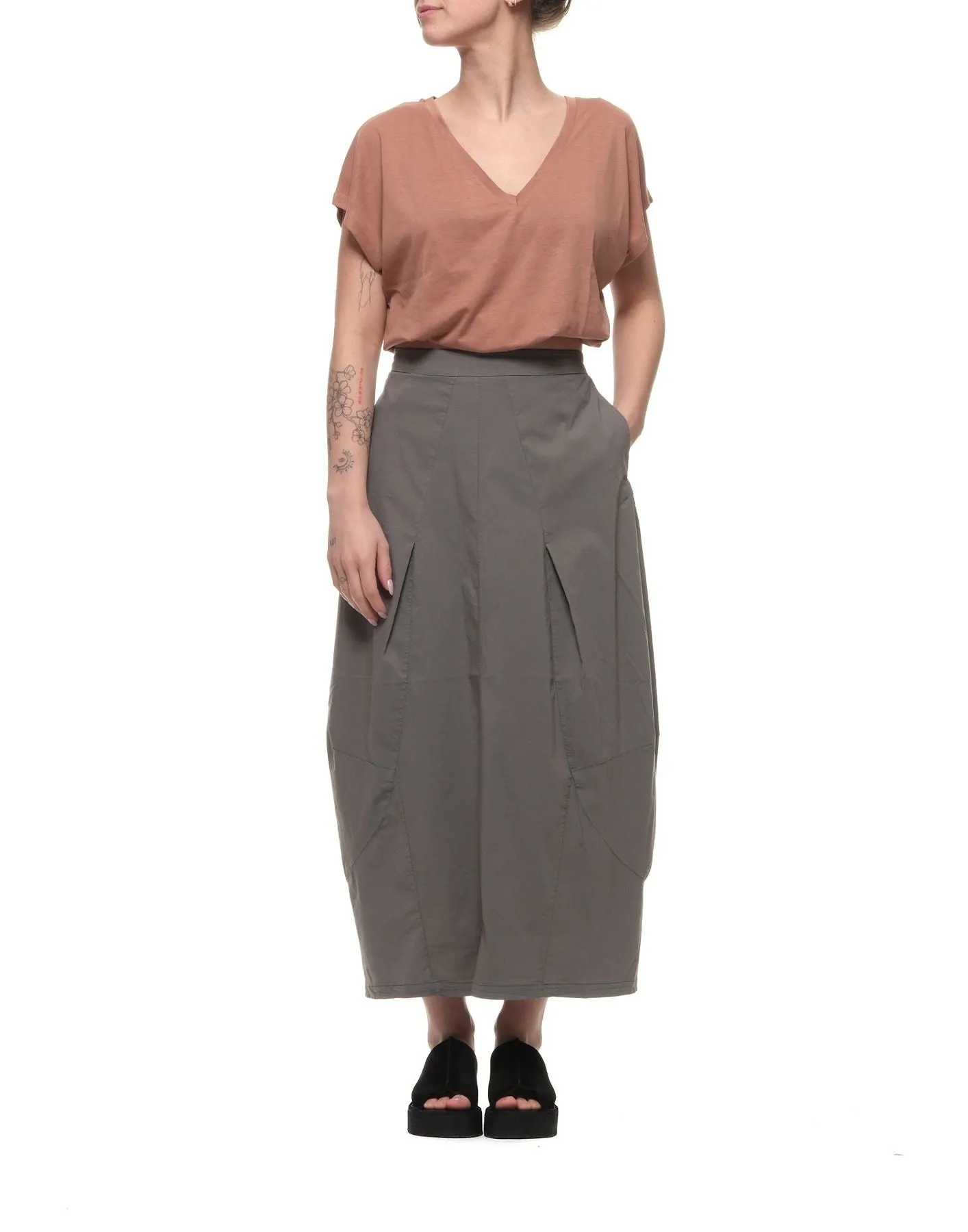 Skirt for woman CFDTRWM226 12 GREY TRANSIT