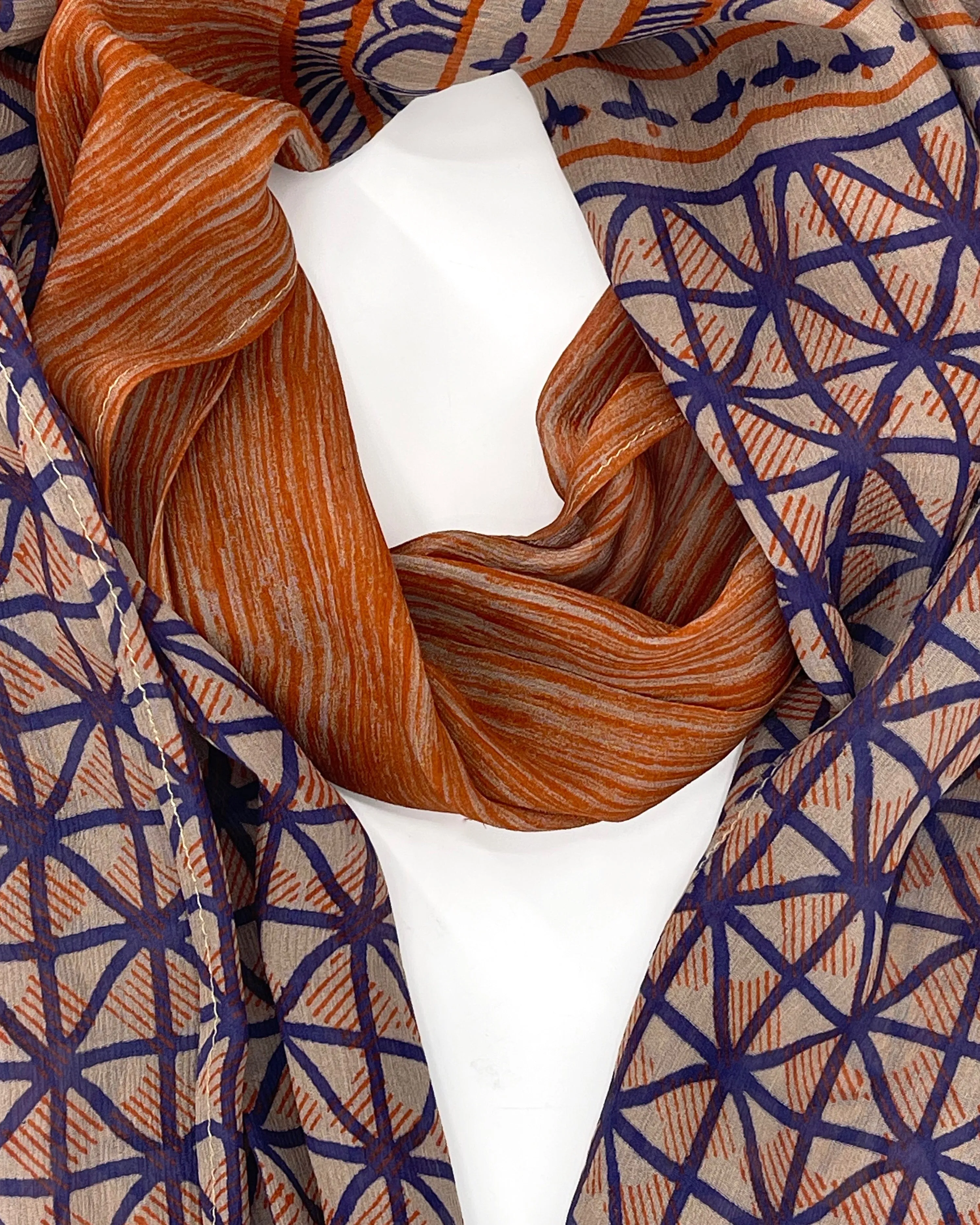 Slate Silk Scarf