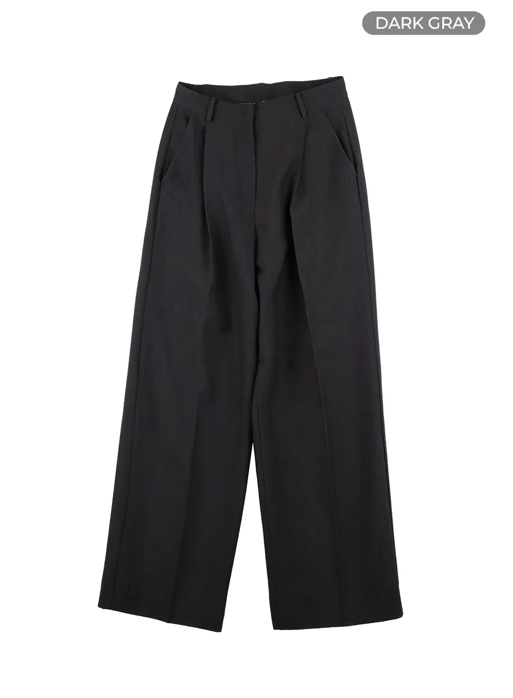 Solid Wide Fit Trousers OA416