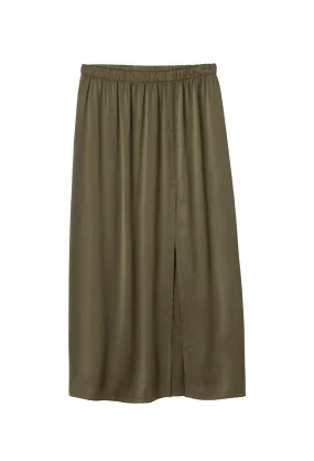 STELLA KHAKI SILK SKIRT