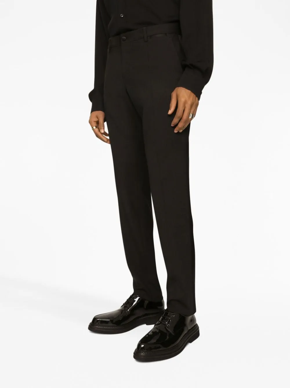 STRAIGHT-LEG TUXEDO TROUSERS