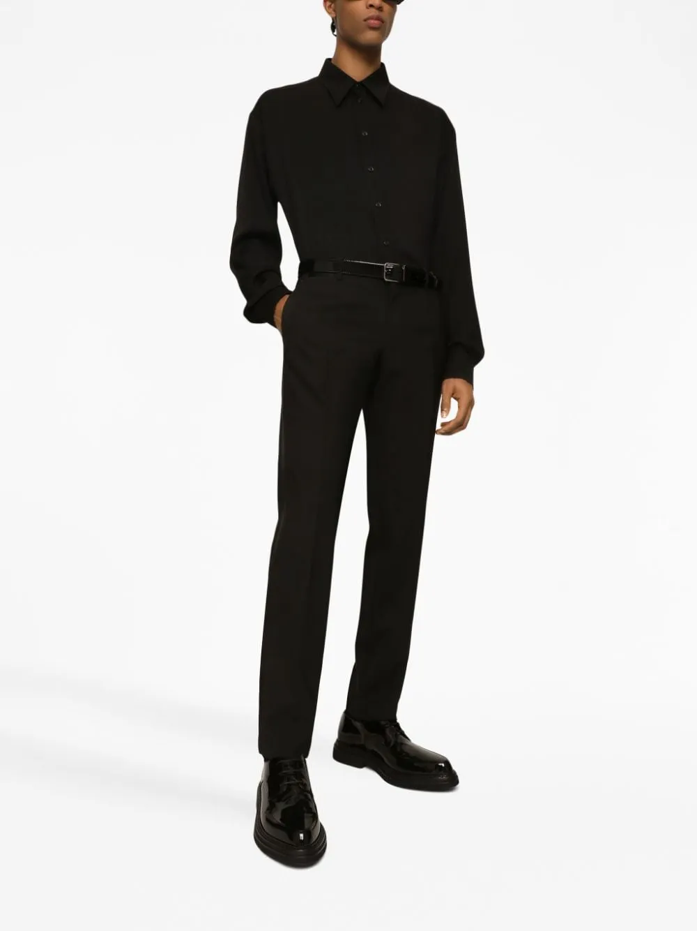 STRAIGHT-LEG TUXEDO TROUSERS