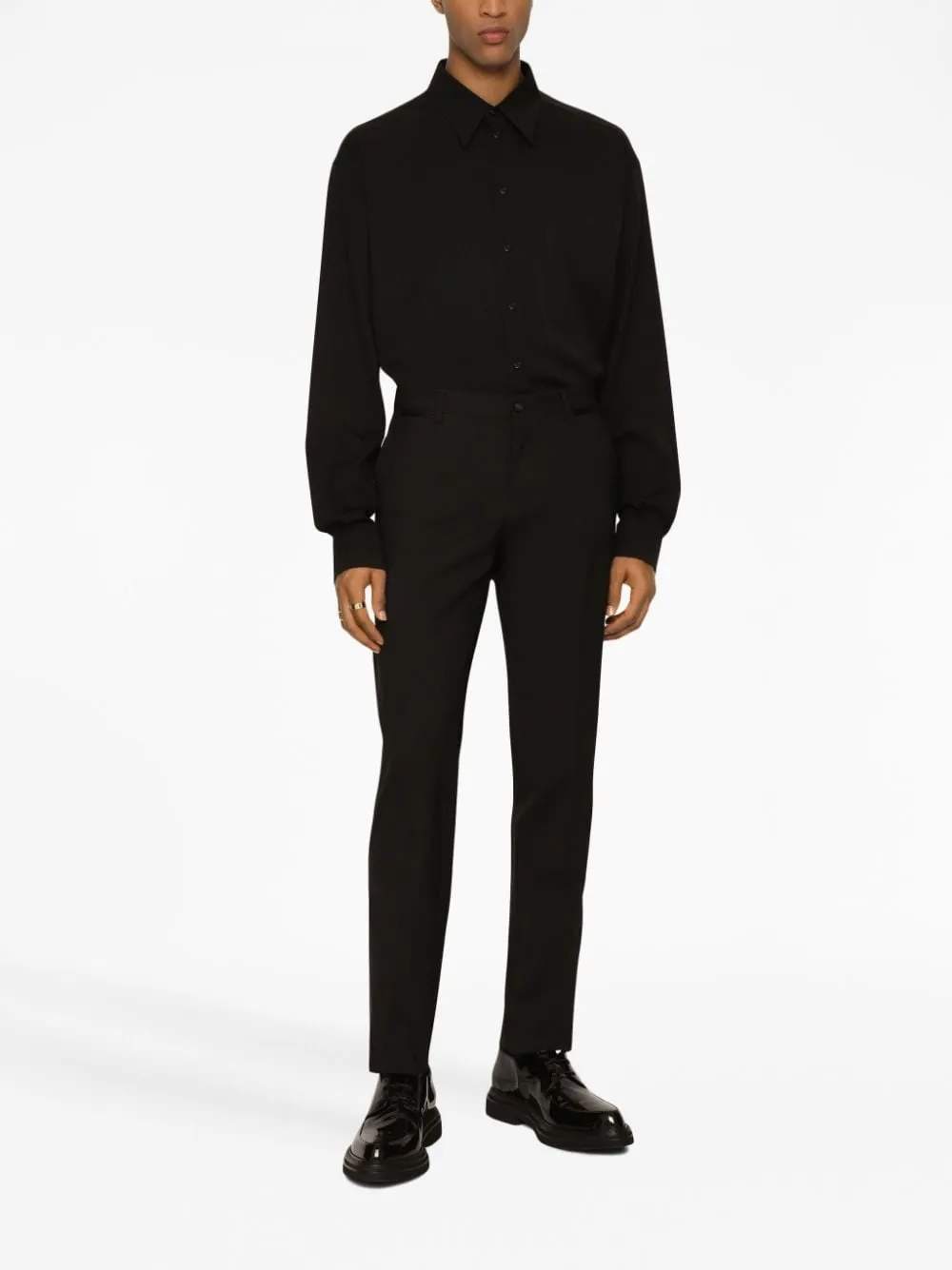 STRAIGHT-LEG TUXEDO TROUSERS