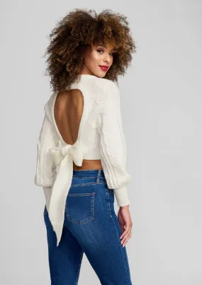 Tall Leah Open Back Sweater