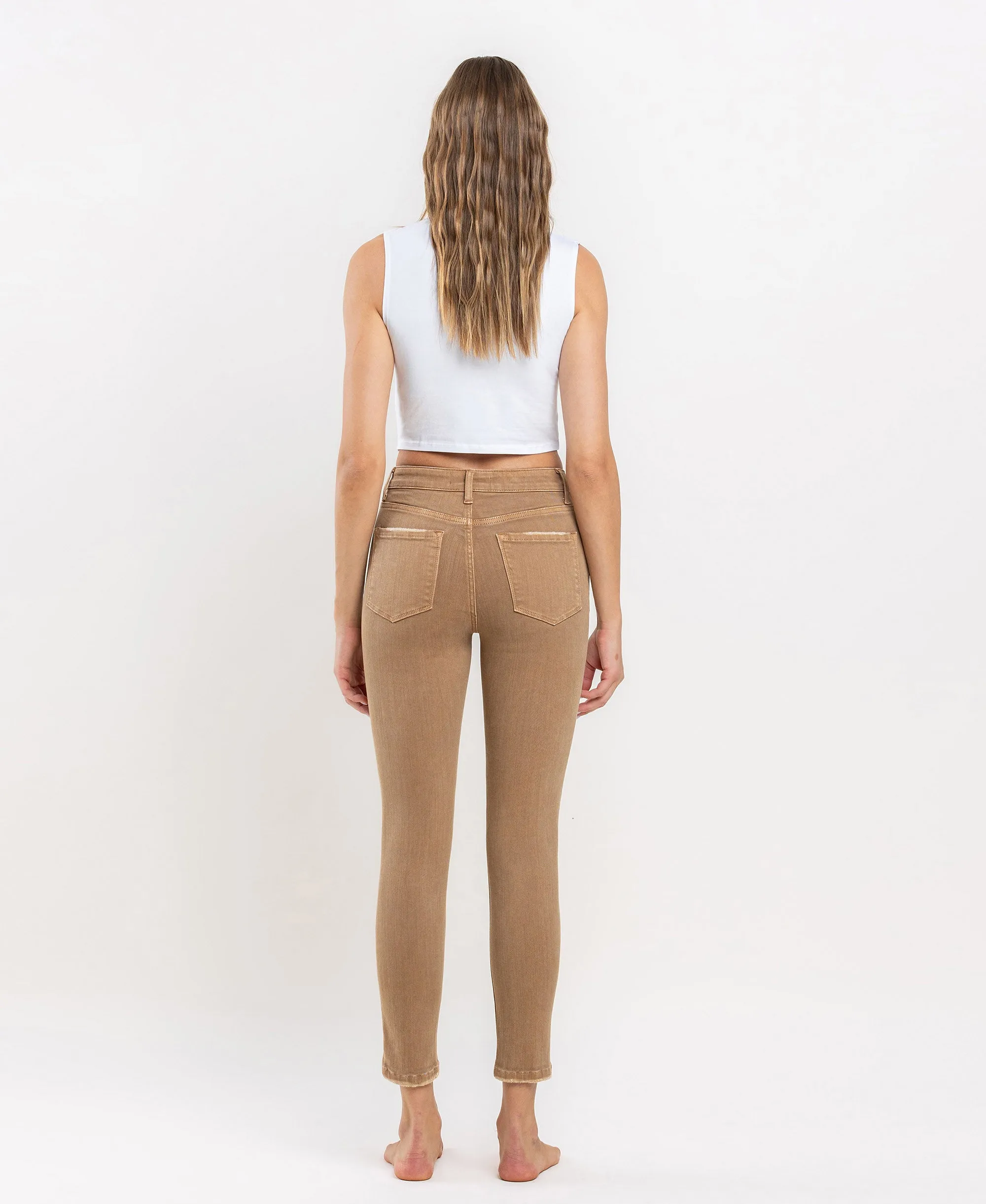 Tannin - High Rise Crop Skinny Jeans