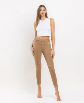 Tannin - High Rise Crop Skinny Jeans