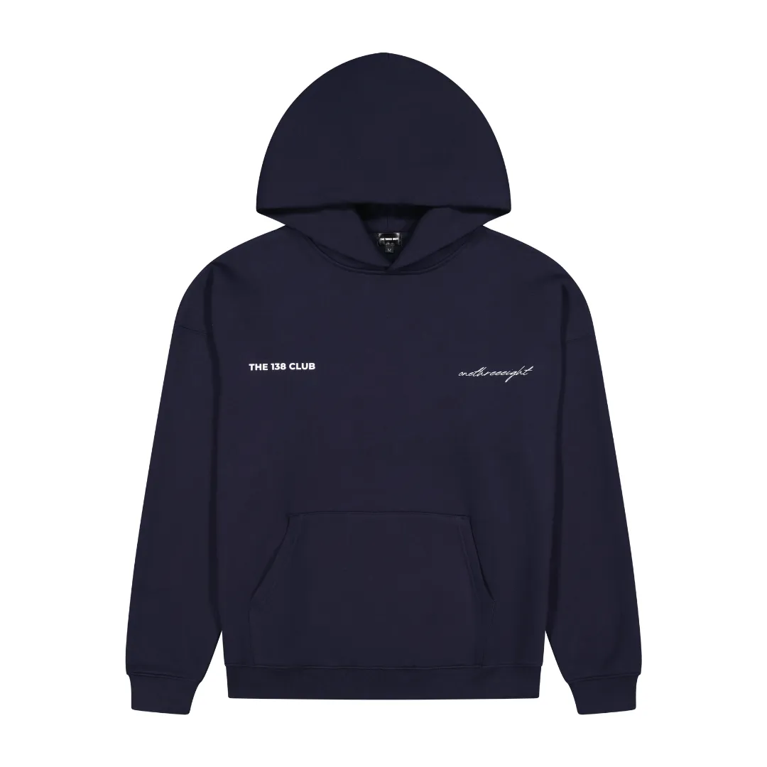 THE 138 CLUB HOODIE - NAVY