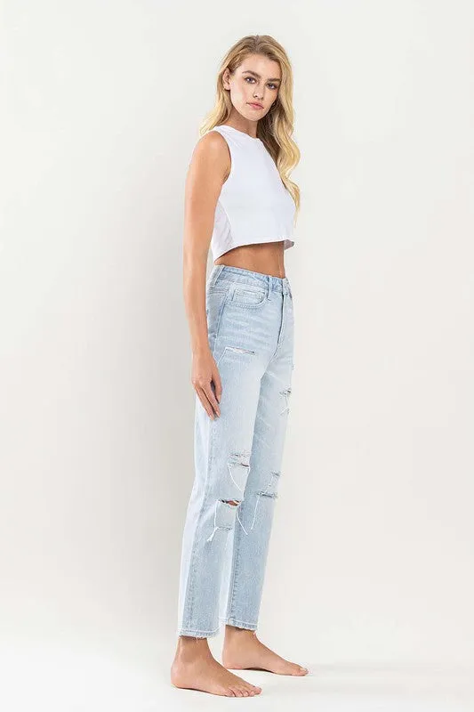 The Beverly Super High Rise Straight Jeans