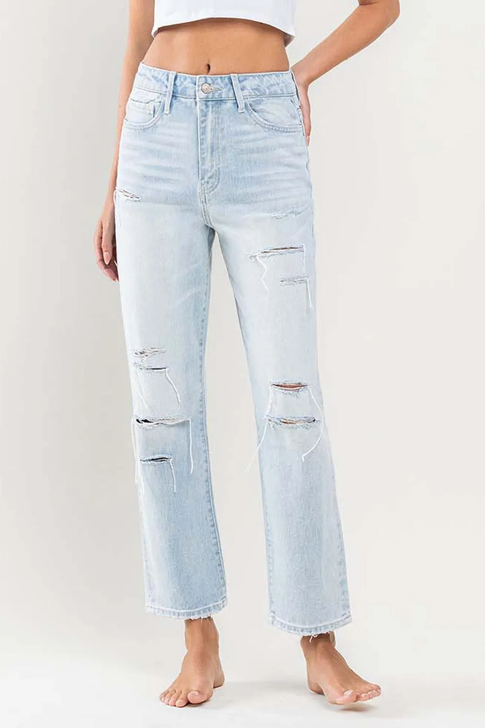 The Beverly Super High Rise Straight Jeans