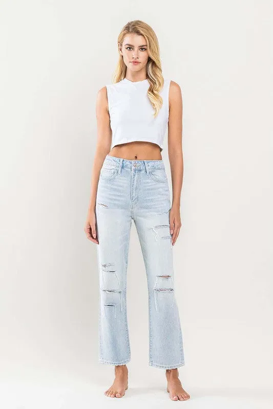 The Beverly Super High Rise Straight Jeans