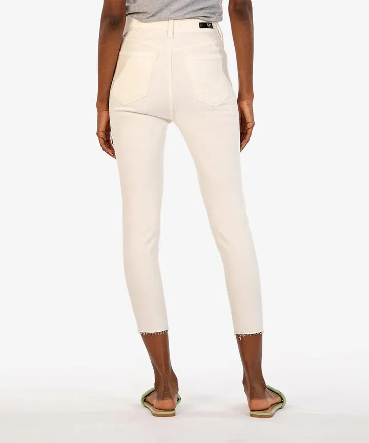 The Connie High Rise Crop Skinny - Ecru