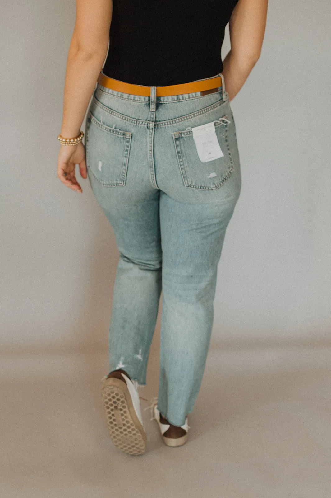 Tracey Light Blue High Rise Straight Jean