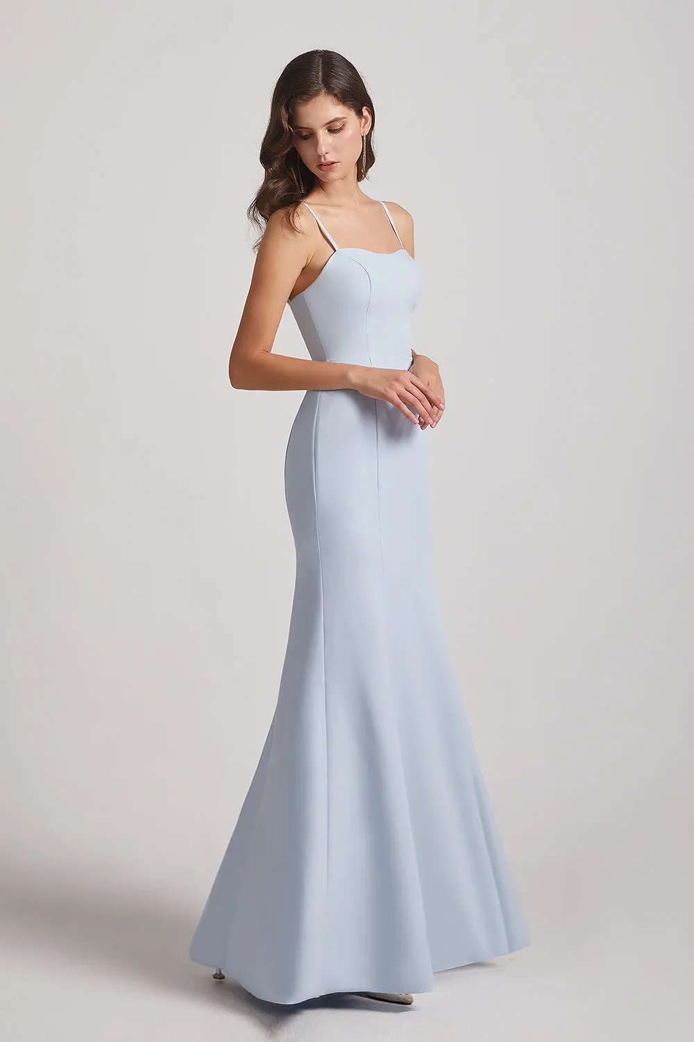 Trumpet Spaghetti Straps Sweetheart Bridesmaid Dresses (AF0032)