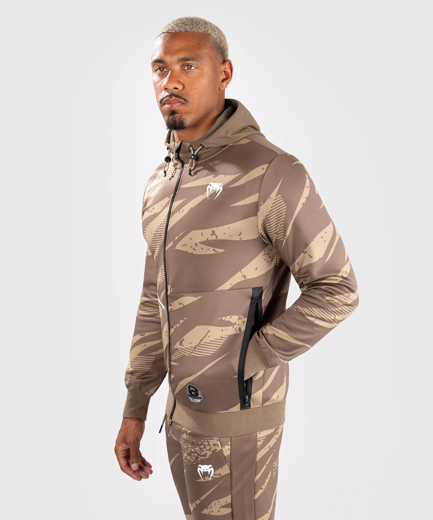 UFC Adrenaline by Venum Fight Week Men’s zip Hoodie - Desert Camo