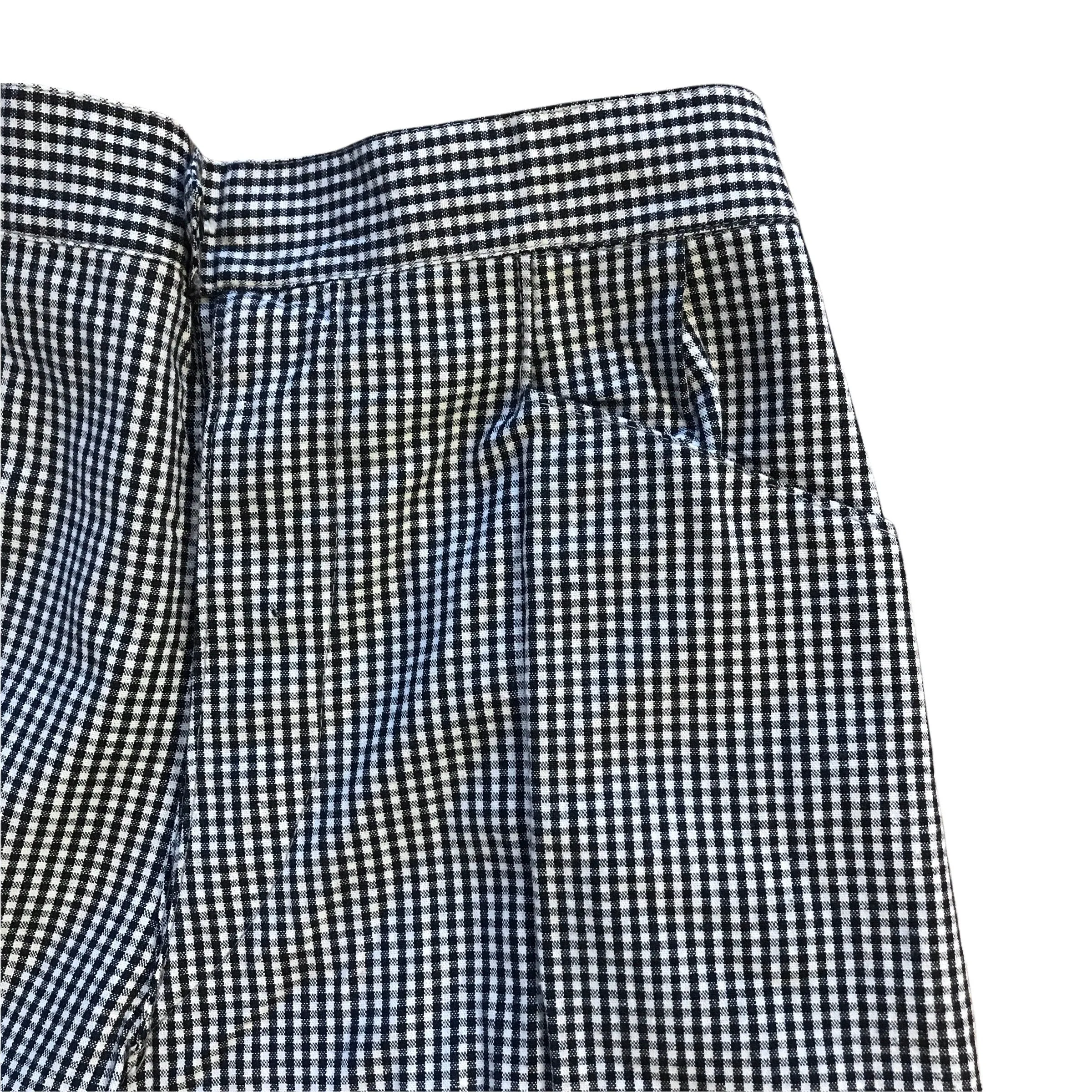 Vintage 1960s Gingham Trousers 10-12Y