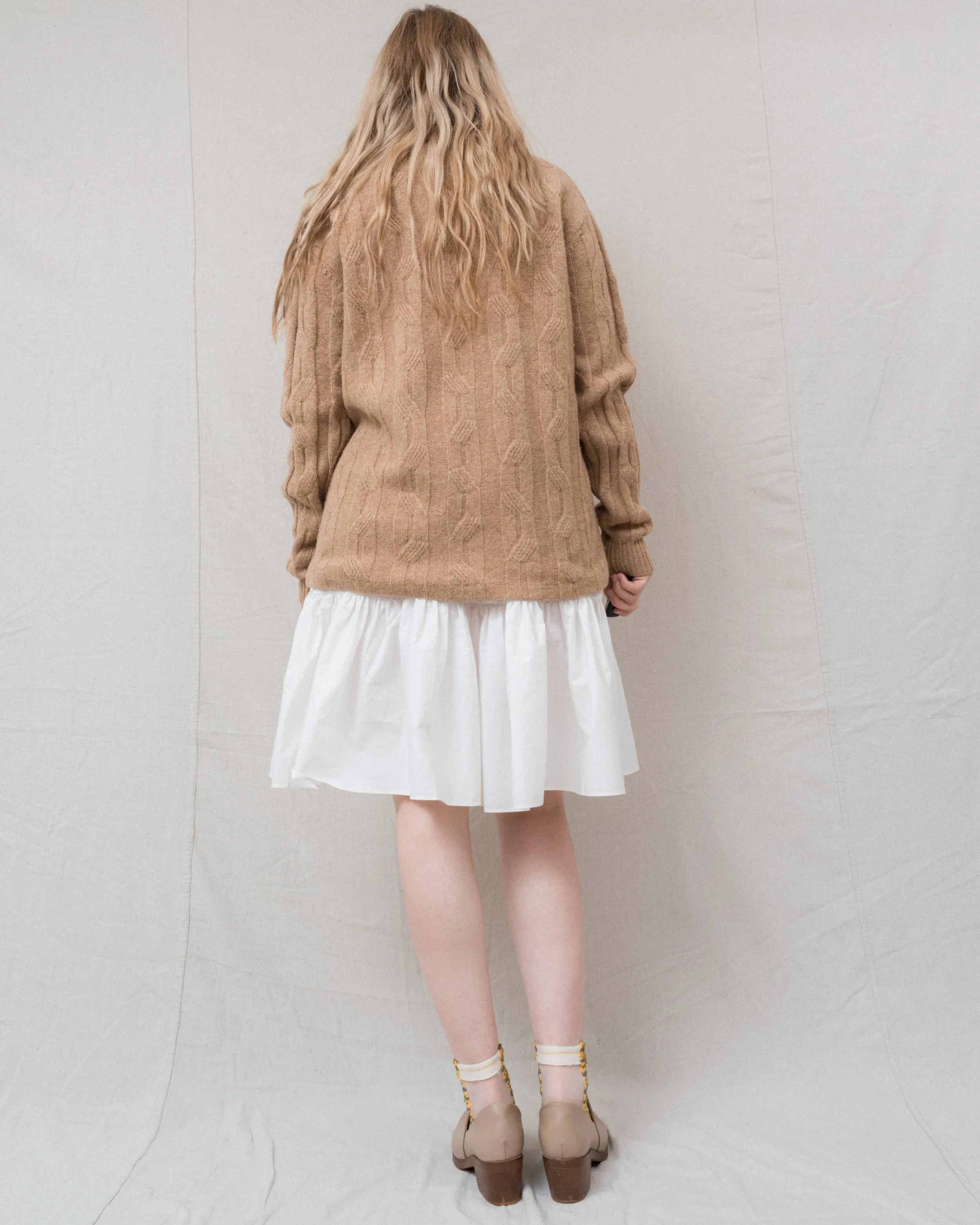 Vintage Toffee Lambs Wool Knit Sweater (S-L)