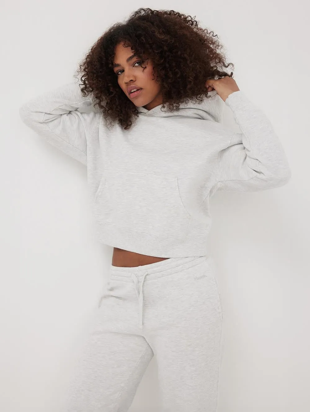 Womens Hart Eco-Fleece Cropped Hoodie